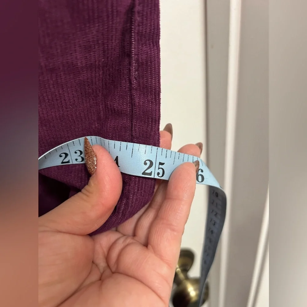 NWT LEVI’S Women Corduroy Burgundy Pants - Picture 10 of 12